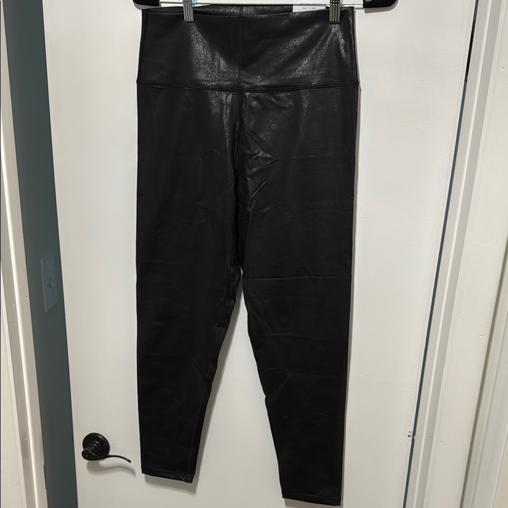 Aerie Black Faux Leather Leggings